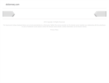 Tablet Screenshot of dictionnary.com